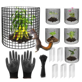 CLOCAL 18Pcs plant protectors ready to shield outdoor plants from animals
