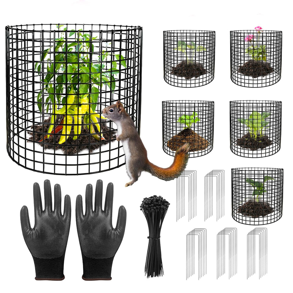 CLOCAL 18Pcs plant protectors ready to shield outdoor plants from animals