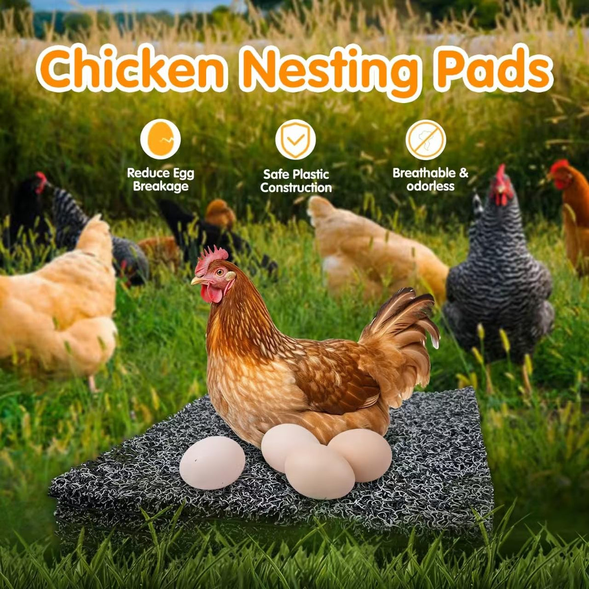 CLOCAL nest pad shows a non-slip bottom to keep the nest in place.