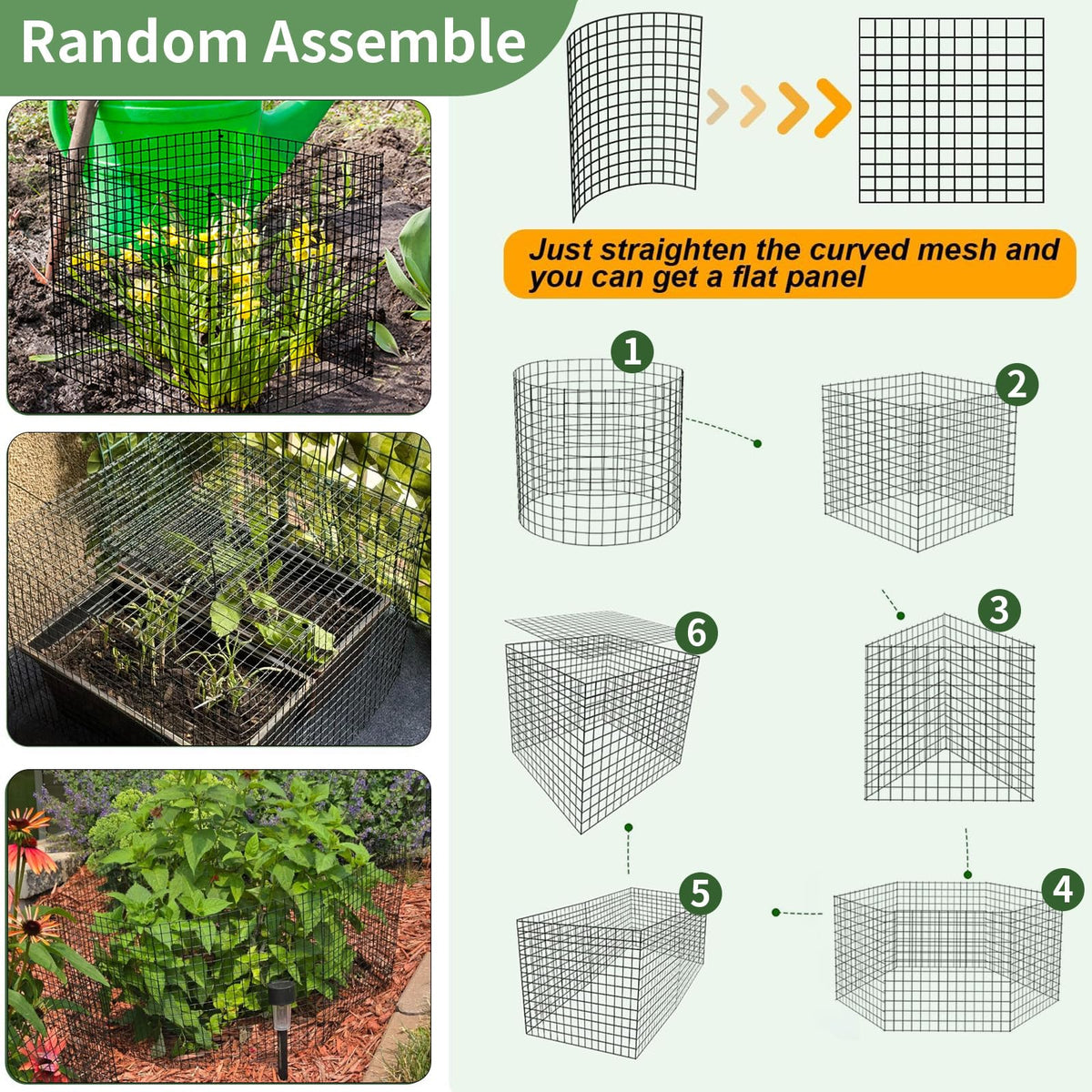 CLOCAL stackable cages forming circles for larger plants