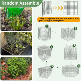 CLOCAL stackable cages forming circles for larger plants
