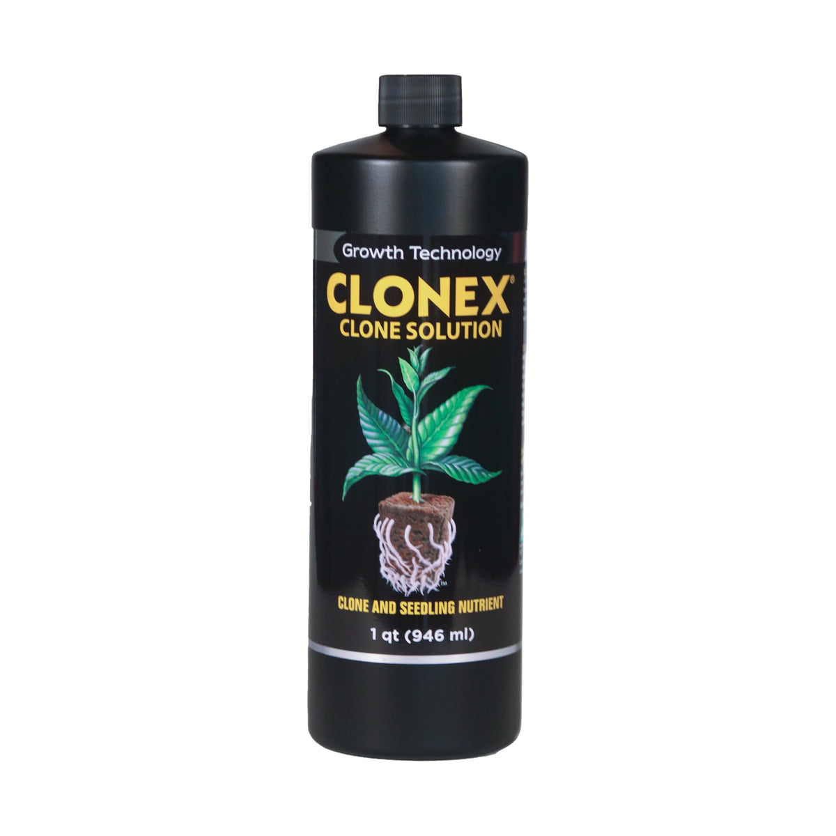 Clonex Clone Solution bottle top view for propagation readiness and healthy rooting