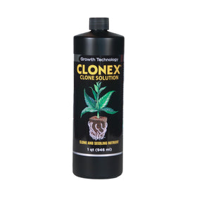 Clonex Clone Solution bottle top view for propagation readiness and healthy rooting