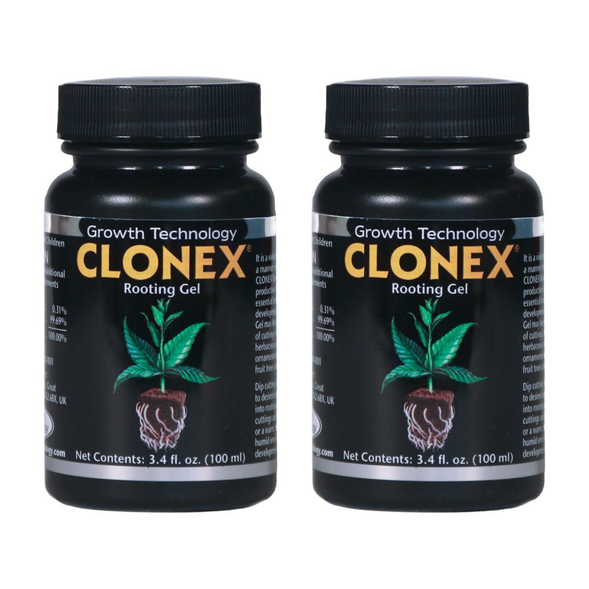 Clonex Rooting Gel bottle close-up showing reliable root initiation