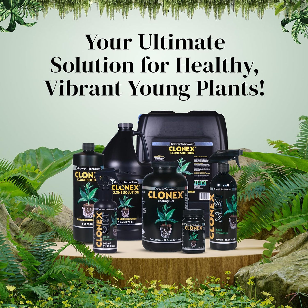 Clonex Rooting Gel trusted by growers for propagation.