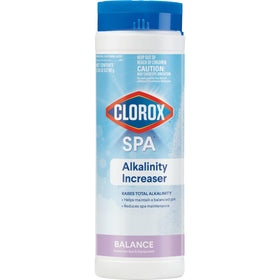 CLOROX Pool&Spa Alkalinity Increaser bottle pour balances spa water