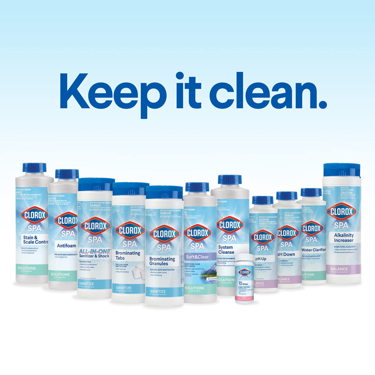 CLOROX Pool&Spa equipment protection highlights corrosion prevention with stable pH