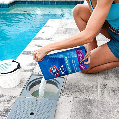 Clorox Pool&Spa sparkling pool water scene illustrates improved water clarity