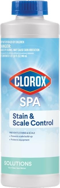 CLOROX Pool&Spa Stain & Scale Control bottle front for spa protection