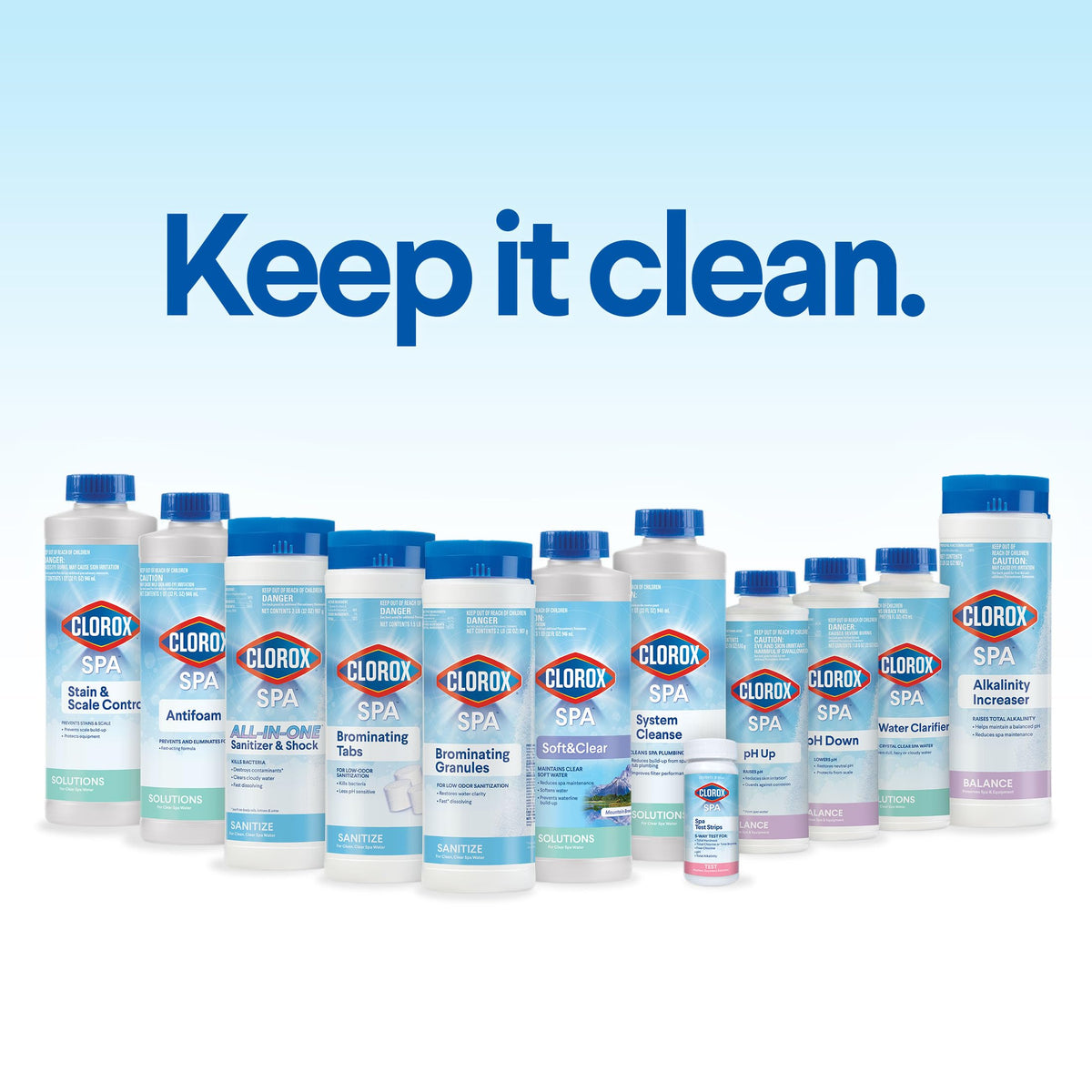 In-spa water treatment with CLOROX Pool&Spa keeps surfaces protected
