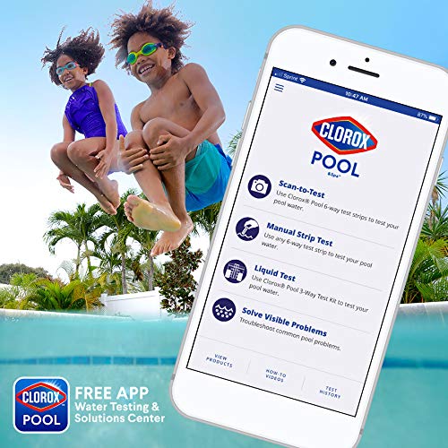 Clorox Pool&Spa testing tube and sample setup for easy checks.