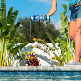Weekly maintenance with CLOROX Pool&Spa clarifier supports clarity