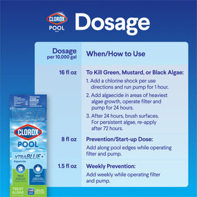 Green algae quickly eliminated by XtraBlue Plus for brighter water