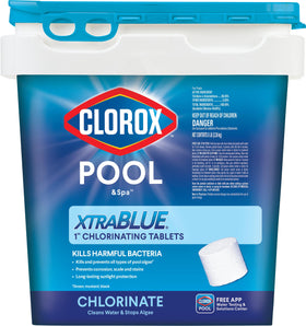 CLOROX Pool&Spa XtraBlue 5 lb bag ready for algae control.