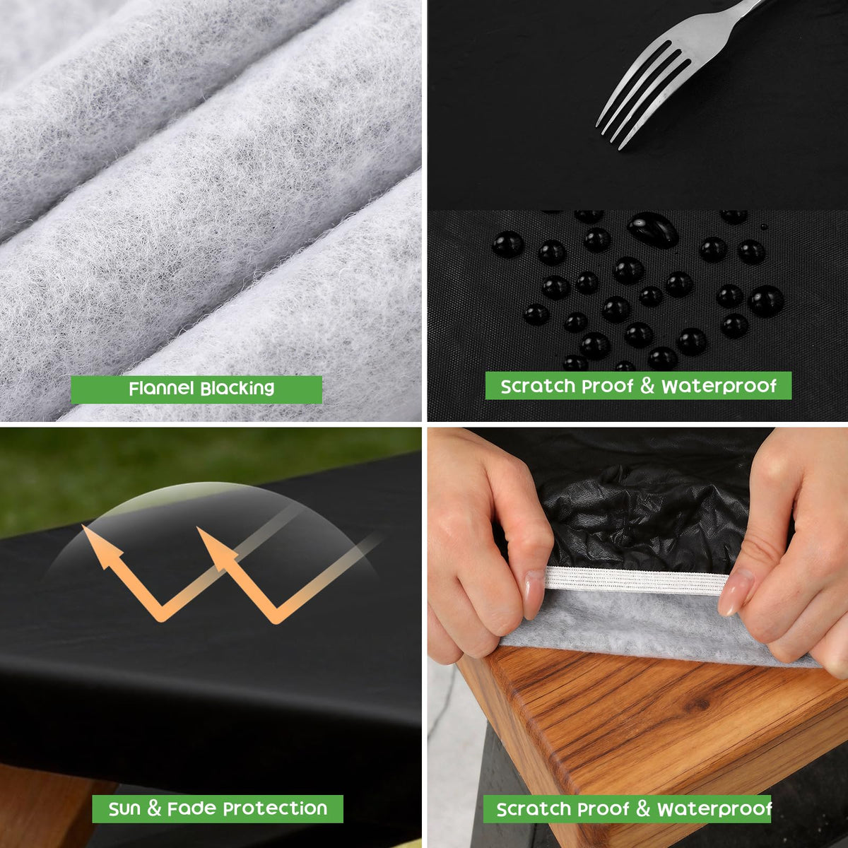 Clothclose drawstring storage bag keeps the set portable and compact.