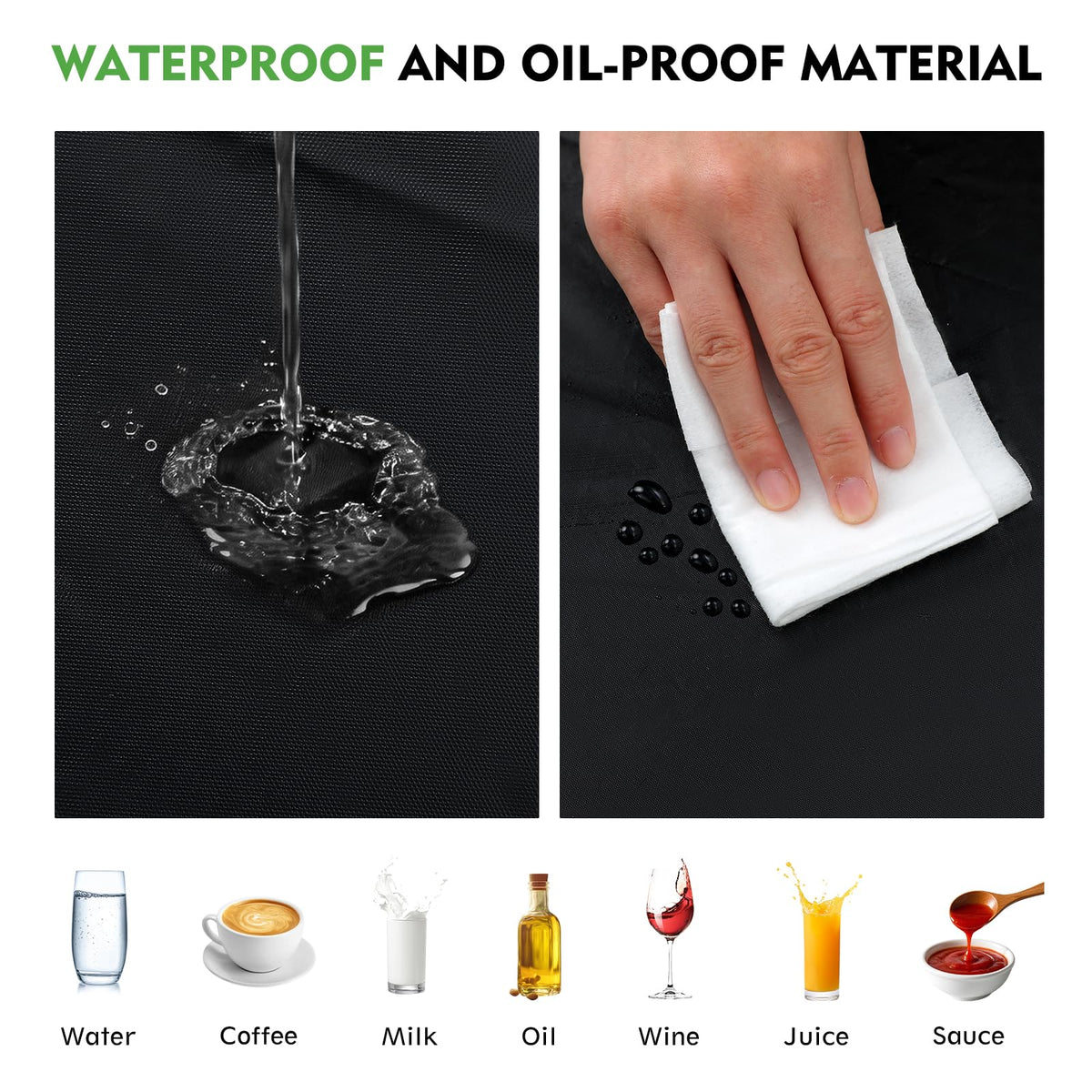 Clothclose tear-resistant fabric withstands regular outdoor use.