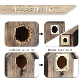 Cloud Fragrant bluebird box entrance guard fits 1.5 inch opening