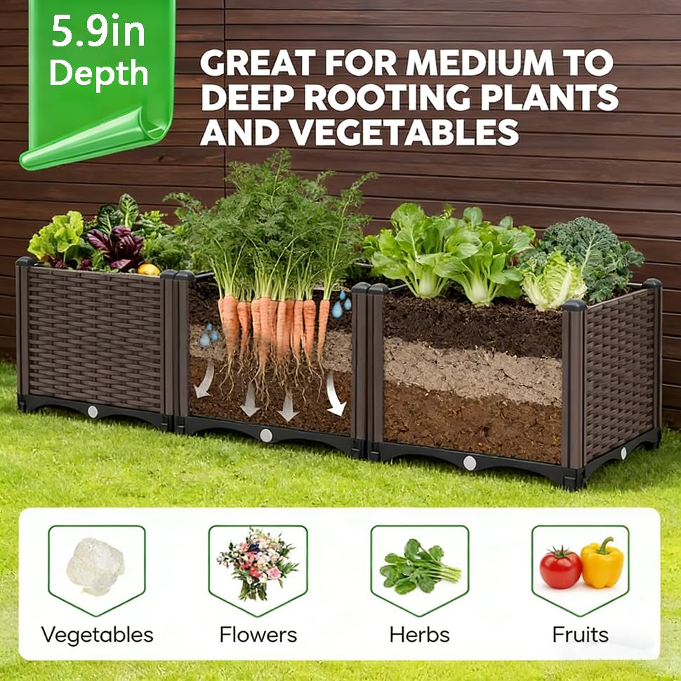 CloudDream spacious garden bed supports vegetables, herbs, and flowers