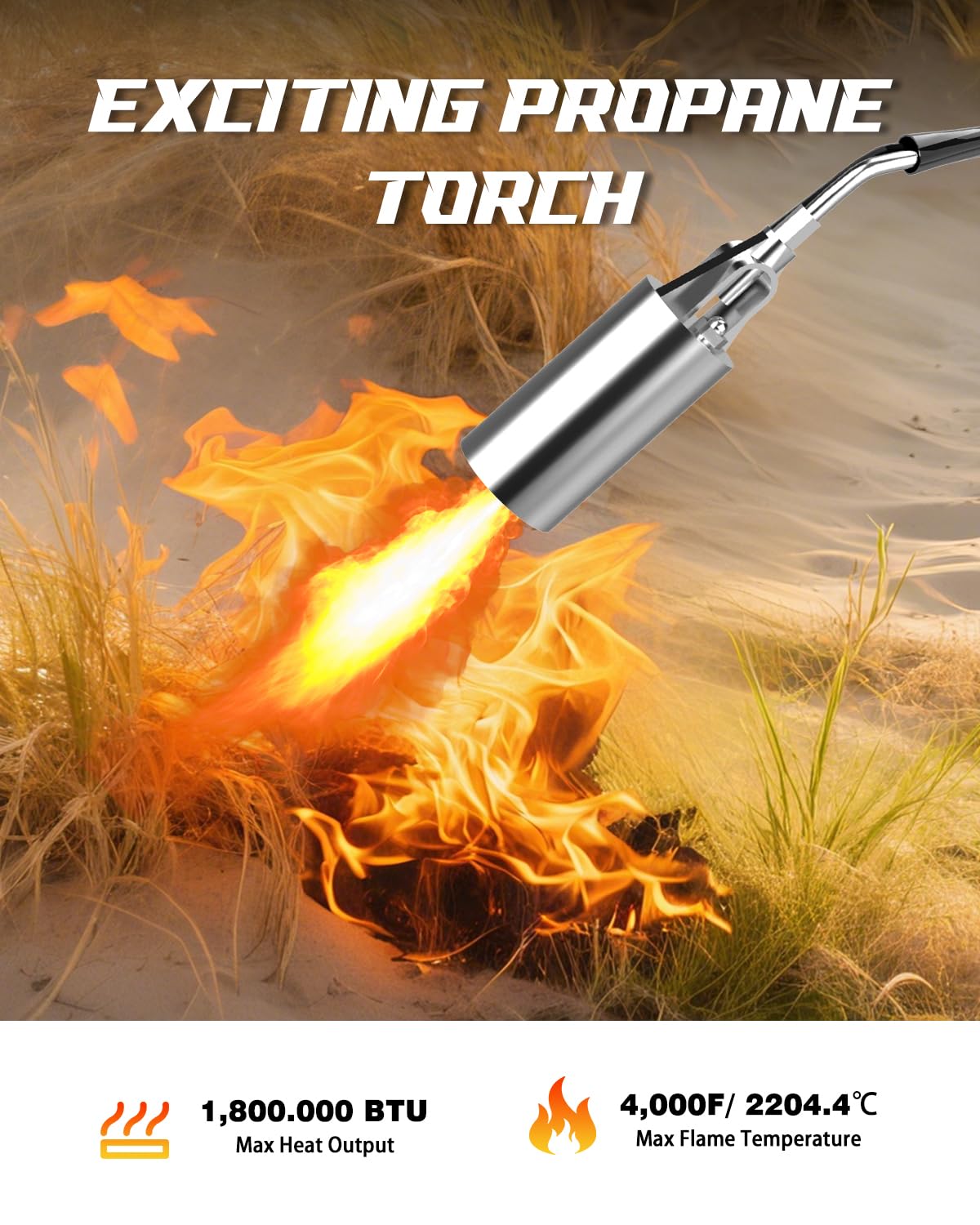 Clozpleax propane torch igniter enabling quick startup