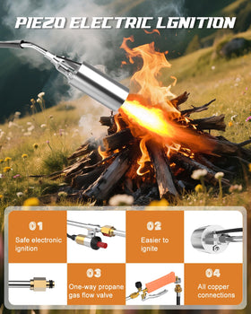 Clozpleax propane torch safety interface for reliable operation