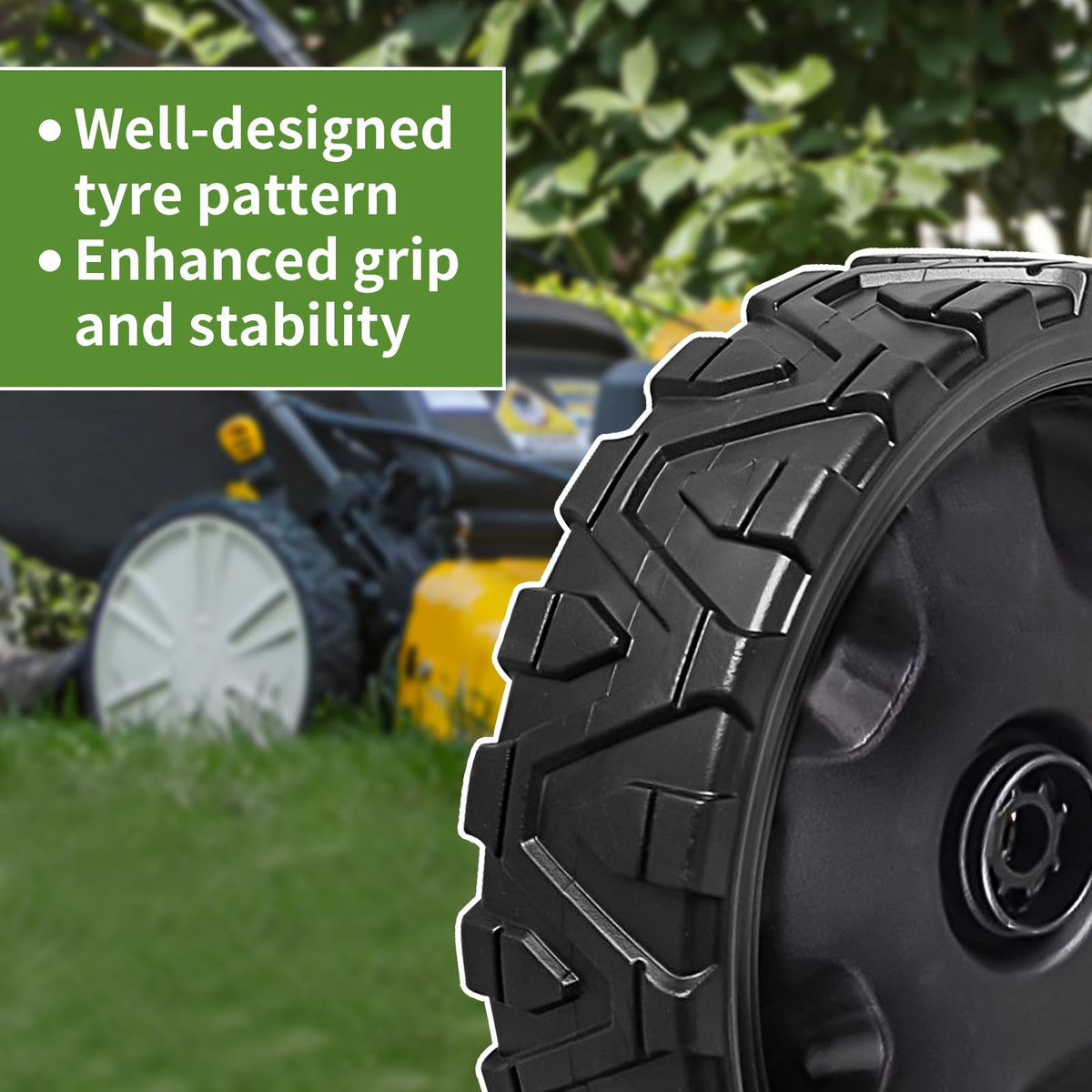 CLSR2U lawn mower wheels are compatible with many brands for versatile lawn care.
