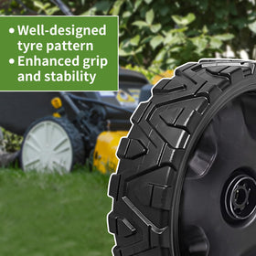 CLSR2U lawn mower wheels are compatible with many brands for versatile lawn care.