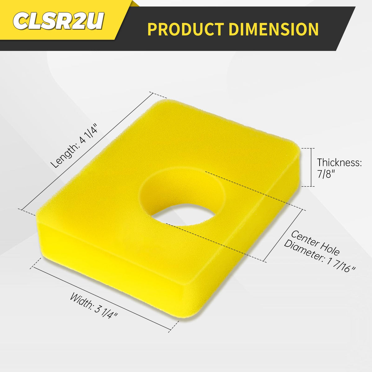 CLSR2U 799579 foam air filter on Troy-Bilt mower for easy maintenance