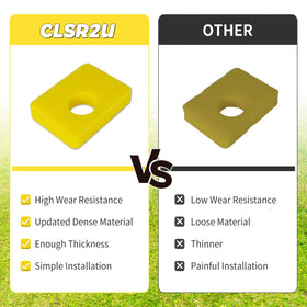 Bright yellow CLSR2U foam filter enhances visibility during replacement