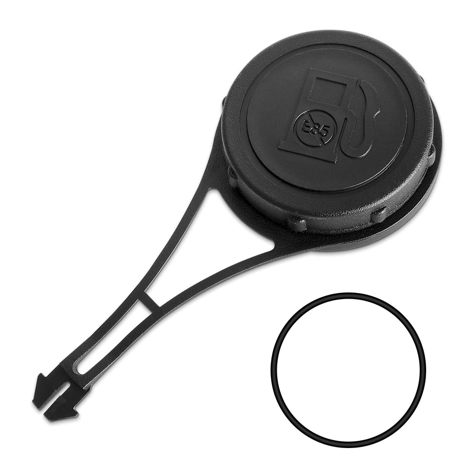CLSR2U 799585 gas cap close-up showing tethered seal for leak prevention.