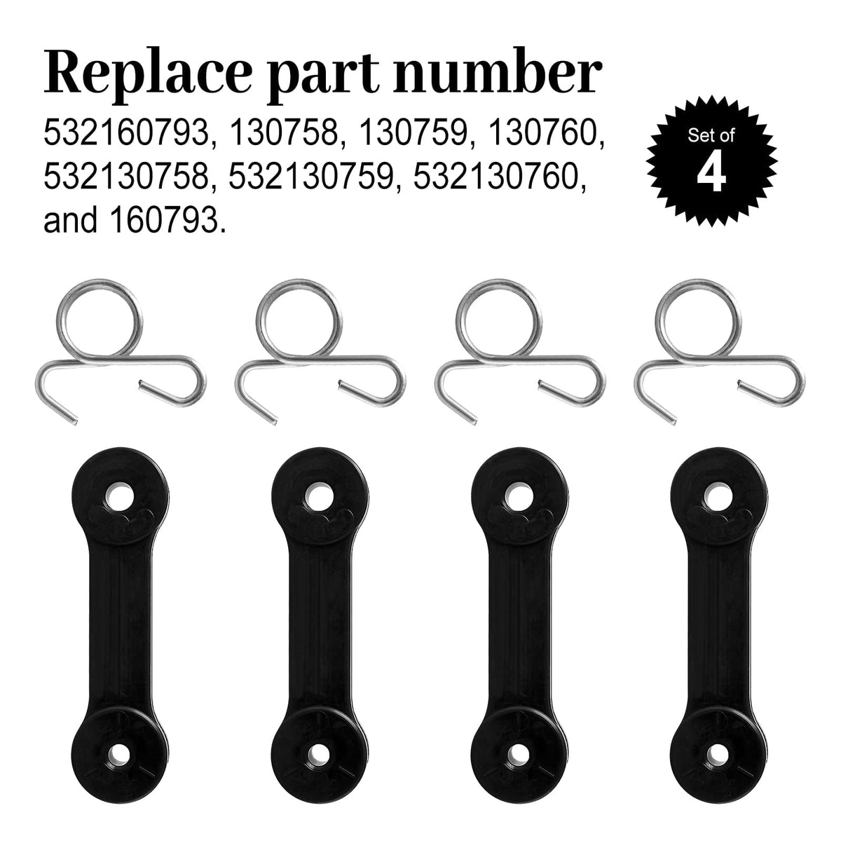 CLSR2U rubber strap attaches easily to the bagger chute