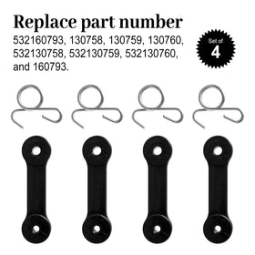 CLSR2U rubber strap attaches easily to the bagger chute