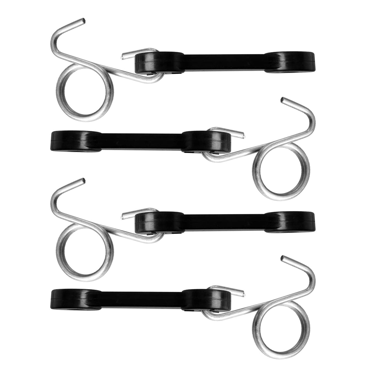 CLSR2U four pack includes spring wire hooks for consistent use
