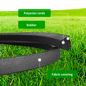 CLSR2U deck belt packaging showing clear labeling for quick part identification