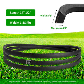 CLSR2U deck belt side view highlighting rugged construction for heat resistance