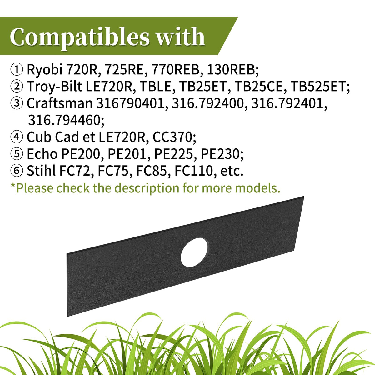CLSR2U edger blades compatible with Craftsman for crisp borders