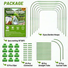 Cludoo all-year garden protection assembly simplifies setup and storage