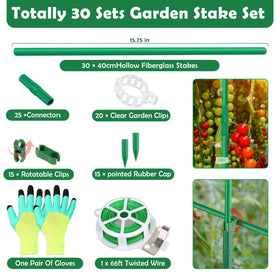 Cludoo garden clips 20-piece secure stems neatly for tidy training