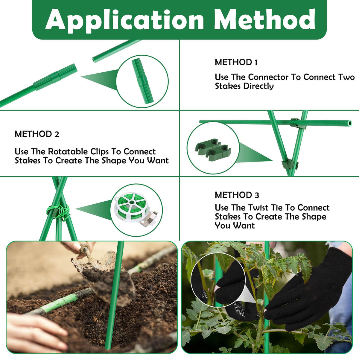 Cludoo garden gloves included for clean, safe assembly.