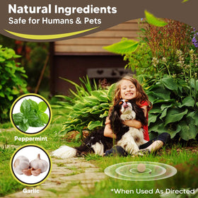 CLVDOFSS Mole Repellent plant-based ingredients emphasize natural deterrence for yards.