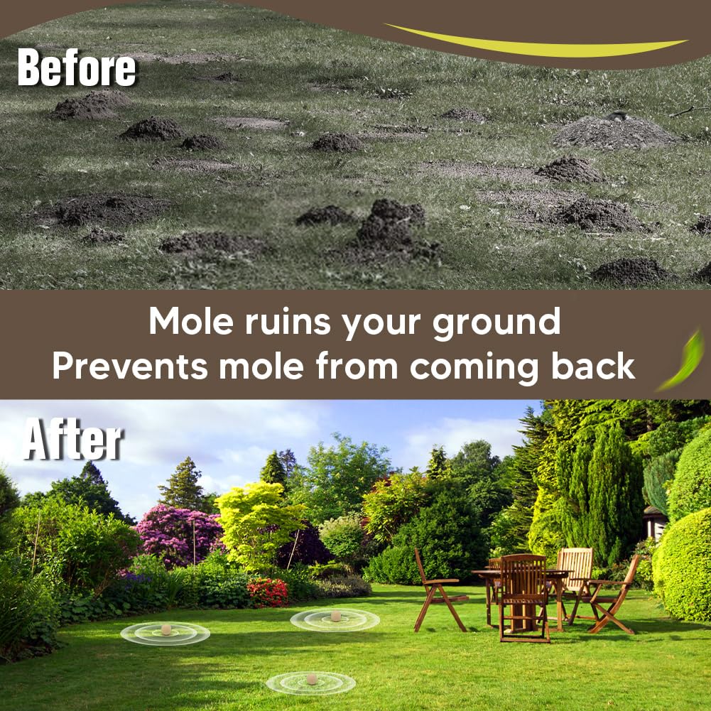 CLVDOFSS Mole Repellent is safe for families and pets during outdoor use.