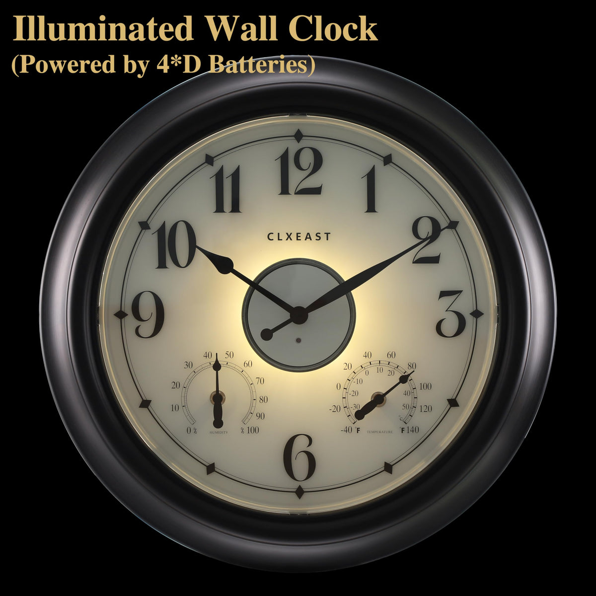 CLXEAST thermometer and hygrometer display precise indoor-outdoor readings for home comfort.