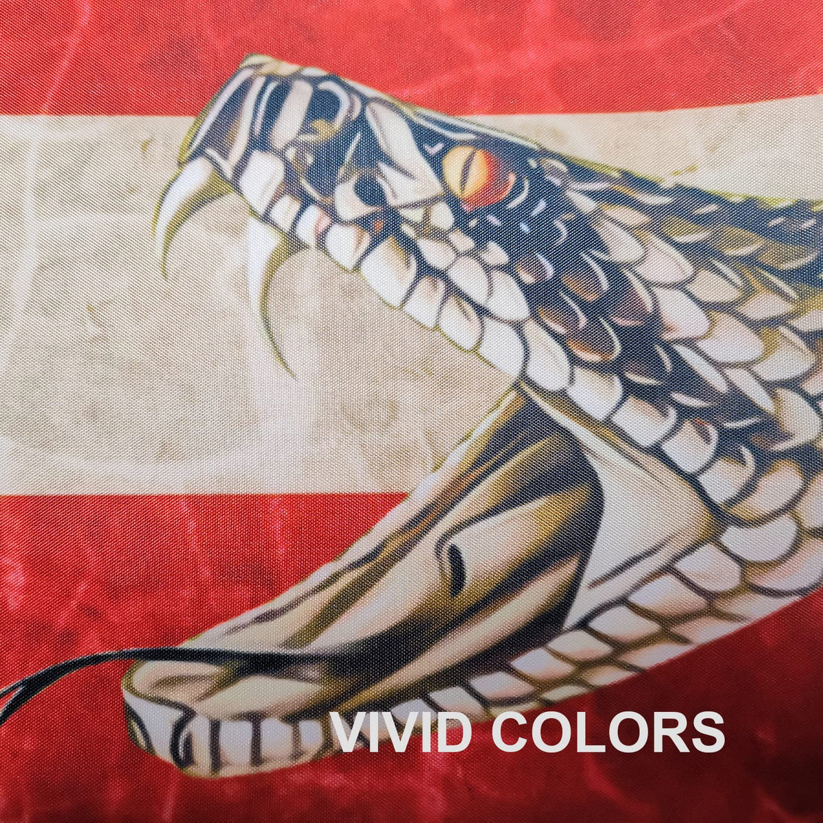 CLYTTE Gadsden banner back view displays a mirrored design for consistency