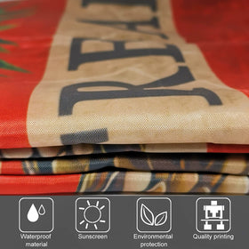 CLYTTE Outdoor flag ideal for porch, deck, or garden display