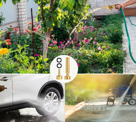 CM CUMIZON packaging includes both adjustable jet and jet sweeper nozzles for versatility.