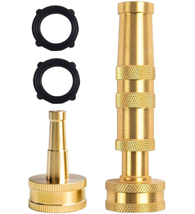 CM CUMIZON solid brass hose nozzle close-up highlighting durable, high-pressure performance.