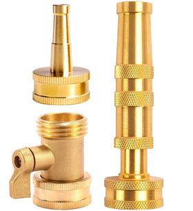 CM CUMIZON solid brass hose nozzle for durable watering and cleaning tasks.