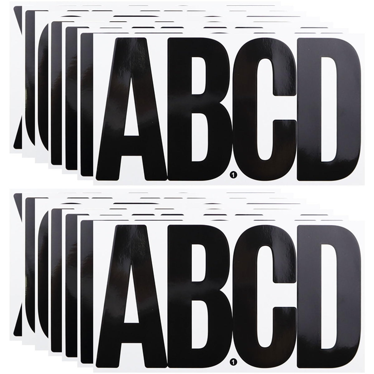 CMBBZZY large 6-inch alphabet stickers for outdoor mailbox labeling; weatherproof.
