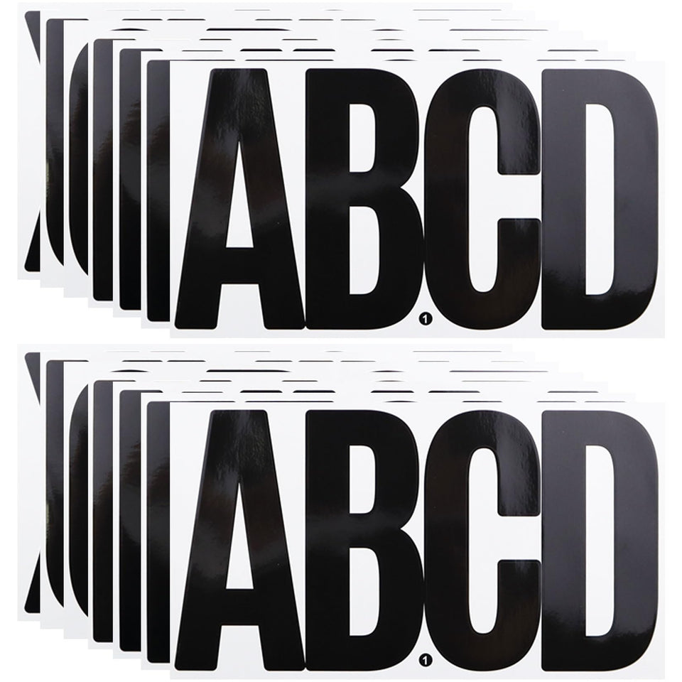 CMBBZZY large 6-inch alphabet stickers for outdoor mailbox labeling; weatherproof.