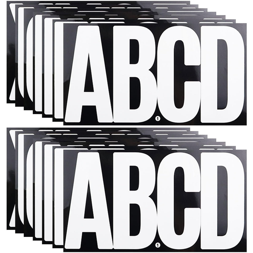 CMBBZZY 6-inch white letter sticker on mailbox for clear outdoor signage.