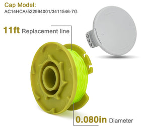 CMOOD 11 ft 0.080 in trimmer line for long cuts.